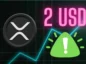 XRP na wykresie pokazującym dwa dolary.