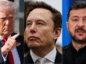 Trump Zełeński i Musk