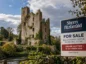 Ruiny średniowiecznego zamku Ballygriffey Castle w irlandzkim hrabstwie Clare, wystawionego na aukcję z ceną ofertową 50 tysięcy euro.